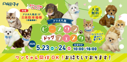 🐕アリオ八尾店・ピースワンドッグフェスタ開催！💫